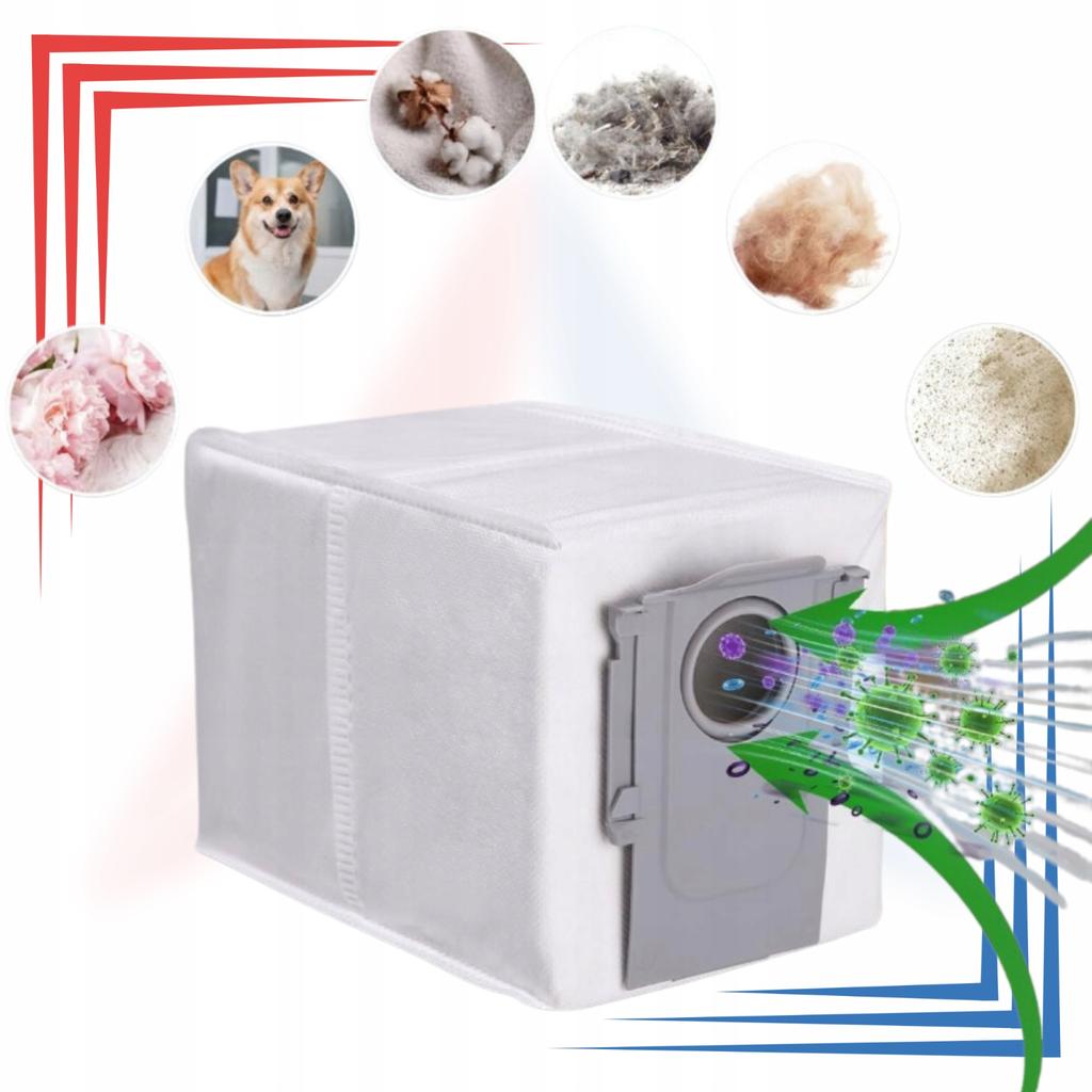 6 Sacchetti per la polvere per Roborock Q Revo Pro / S / Maxv / Pro / S8 Maxv Ultra