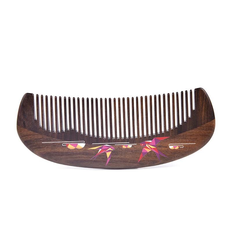 Tan Mujian Wooden Straight Comb Gift Set