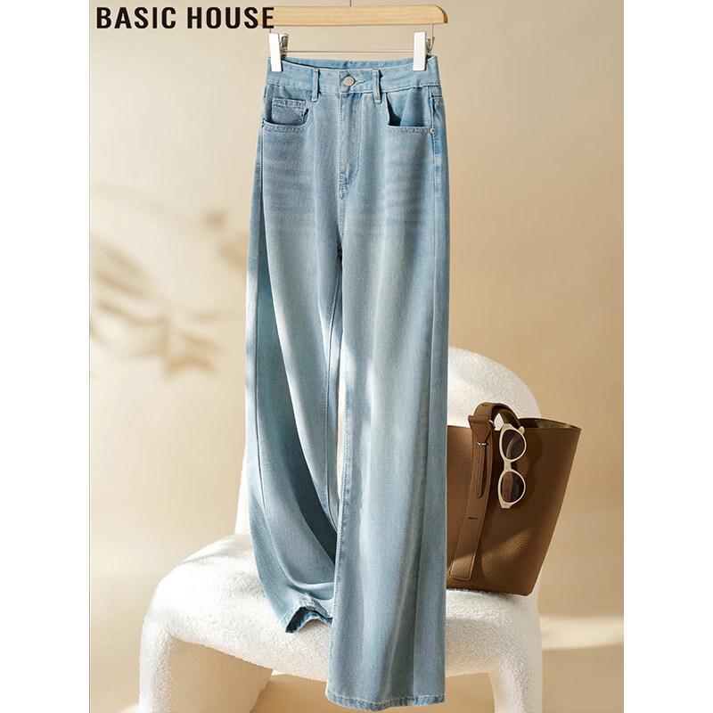 

Женские джинсы Basic House из смесовой ткани с лиоцеллом, широкие 2XL
