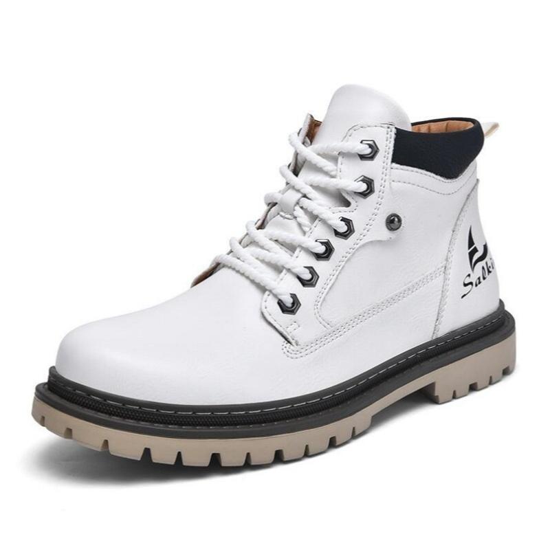 Men Boots Ankle Winter Leather Shoes