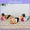 Wooden Handcrafted Duck Figurine For Home Office And Garden Decor
