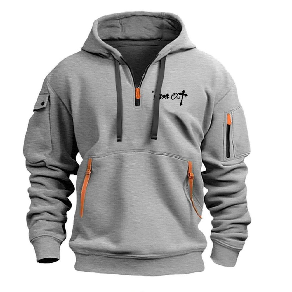 Neue Herren Hoodie Quarter Zip Hoodies Tasche Sport & Outdoor Streetwear Cool Casual Frühling Herbst Kleidung Hoodies Sweatshirts