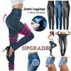 Damskie zimowe Jegging Jeans Genie Slim Fashion Jeggings Legginsy 2 Prawdziwe kieszenie Spodnie fitness