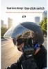 Cool Ride Lightweight Bluetooth Motorcycle Helmet with Dual Visor, 3C Certified, Long Battery Life, Comfortable Fit.