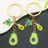 Cute Avocado & Coconut Tree Keychain Pendant