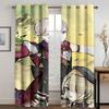 3D kreslené postavičky Sexy Beauty Curtain 2 Panel Obývací pokoj Ložnice Studovna Dětský pokoj Dekorativní závěsy