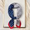 Foulard Quadrato in Seta a Pois di Lusso Fasce per Capelli Hijab da Donna Foulard da Collo Sciarpa di Raso Femminile Fascia per Capelli Wraps alla Moda Bandana