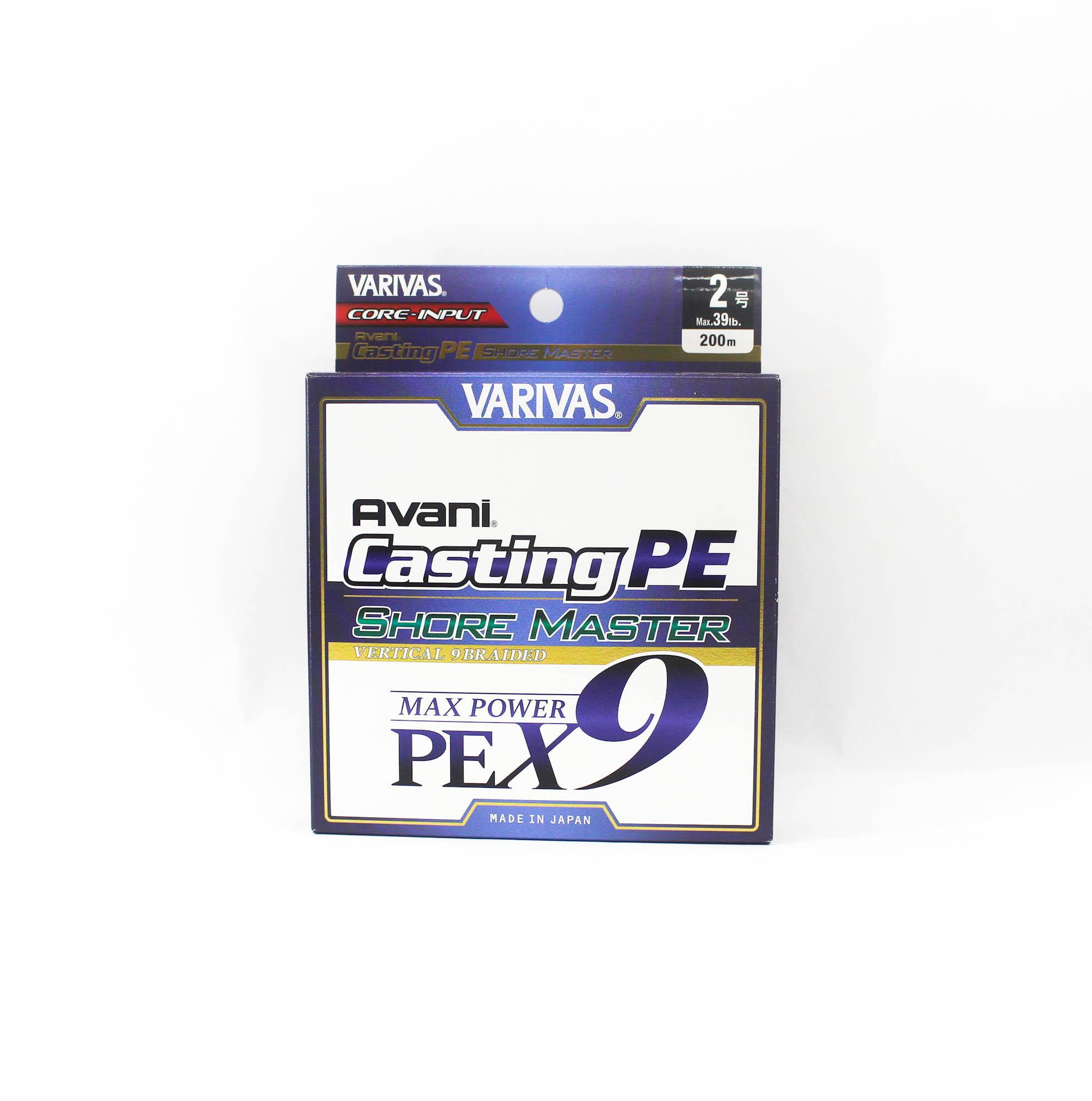

Varivas P.E Line Avani Shore Master Casting X9 200m P.E 2 39lb (0891) белый