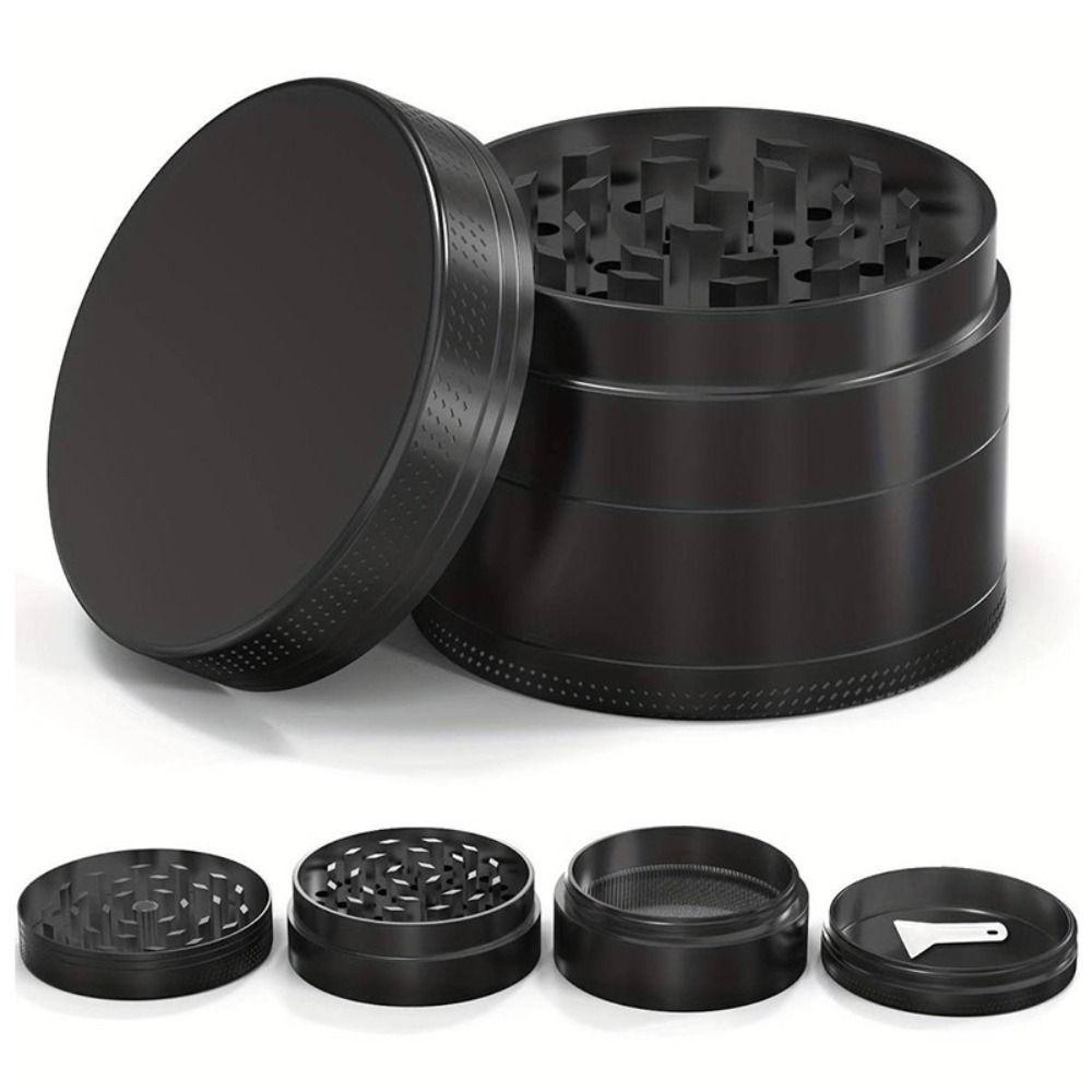 Grinder Zinc Alloy 4-Layer Grinder Non-Stick Coated Pollen Scraper Metal Grinder 40mm Size Portable Grinder Rolling Accessories