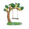 Handmade Resin Fairy Garden Swing Frangipani Tree Base Creative Design Tree Swing Statue Miniature Figurine Flower Tree Model