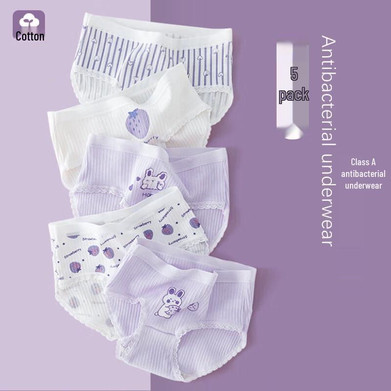 Moonkids Girls  Pure Cotton Briefs 120