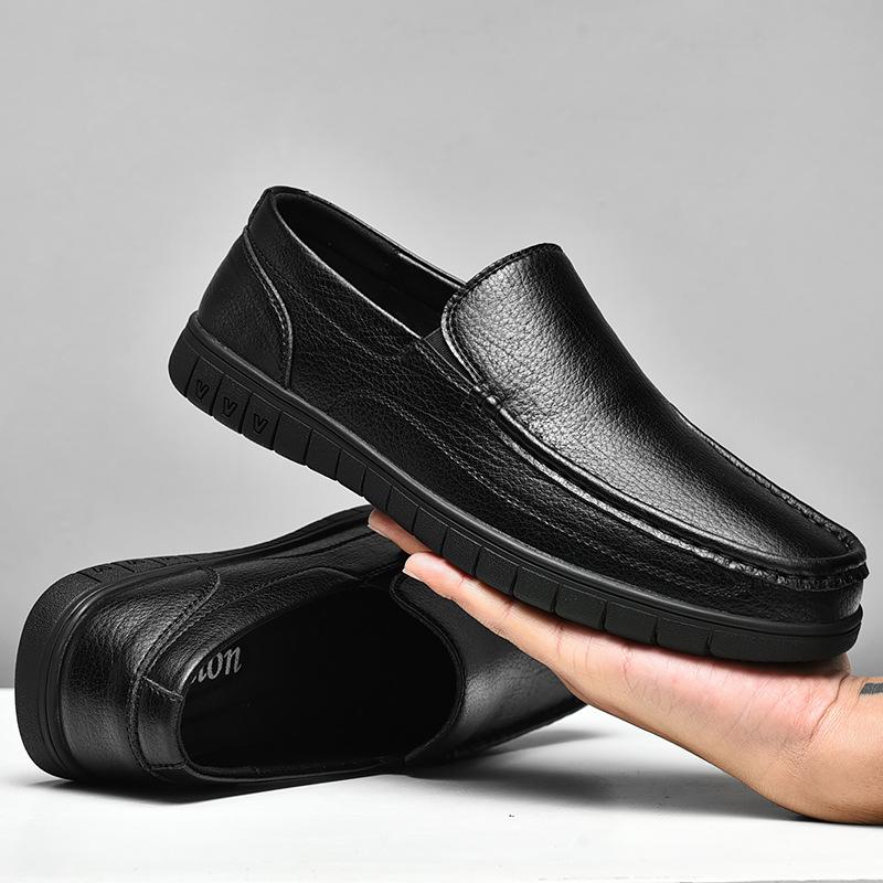 Leather Shoes Casual Shoes Business Genuine Leather Men's Shoes Soft Bottom Spring Shoes for the Old