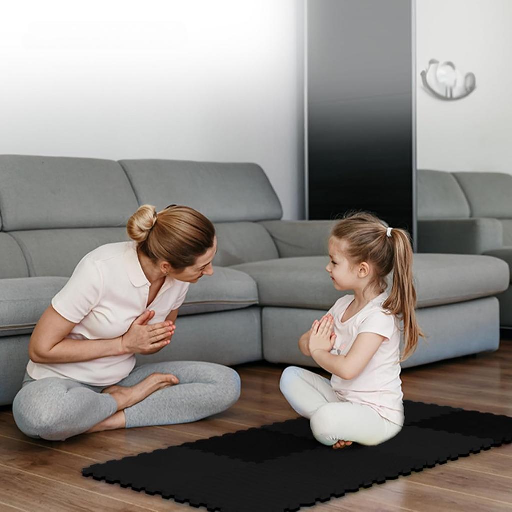 Baby Play Mat Child Safe Playmat Interlocking Puzzle Tile Exercise Mat Foam Floor Tiles for Baby Protective 30*30*1CM