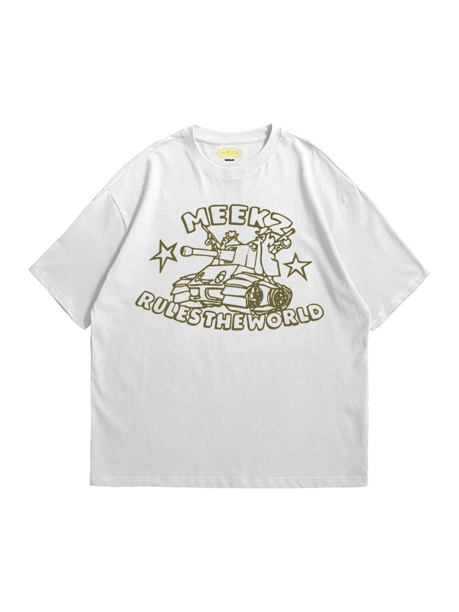 

Men s khaki sports T-shirt with skull 2XL