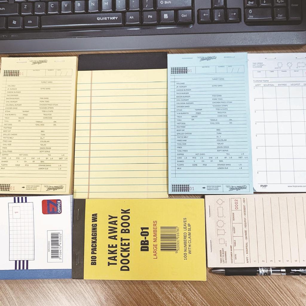 Customizable Foreign Trade Invoice: English Versions in Two, Three, and Four Parts for Menu, Delivery, and Sales Slips.