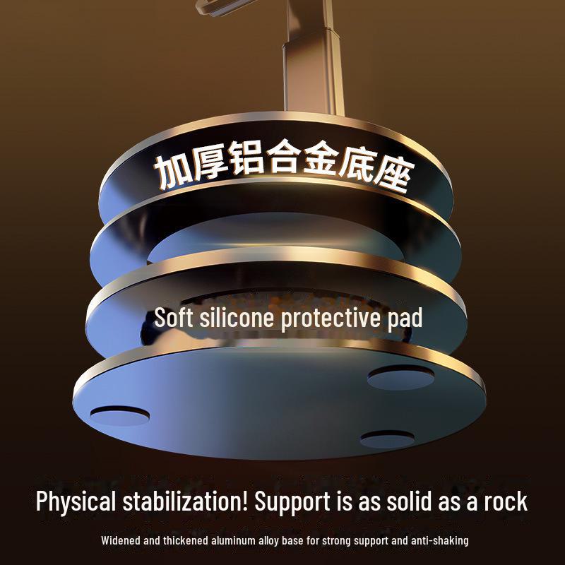 360° Rotating Metal Phone & Tablet Holder - Foldable, Portable, Universal Desktop Stand for iPad & Mobile Devices