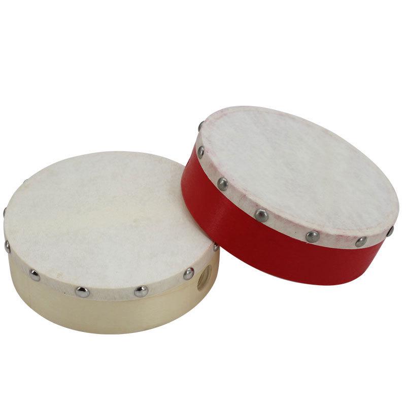 Orff Children's Double-Sided Sheepskin Hand Drum - Early Education Percussion Instrument