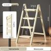 Multifunctional Folding A-Frame Telescopic Ladder: Indoor Thickened 3 or 4-Step Climbing Ladder