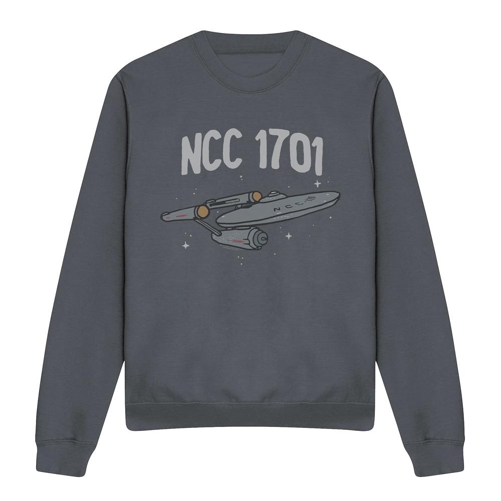 Star Trek Unisex Adult The First Enterprise Sweatshirt