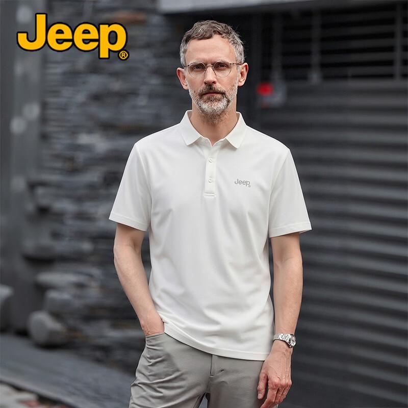 JEEP Men s Breathable Ice Silk Polo Shirt 2XL