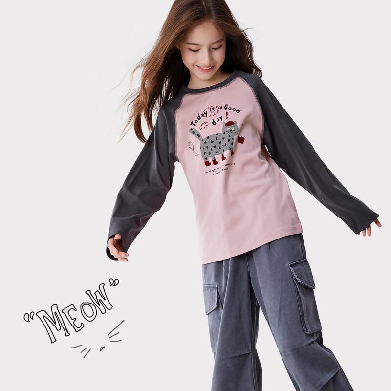 Duomiaowu Girls' Spring/Autumn Long-Sleeve T-Shirt