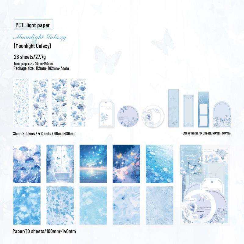 Sweet Poetry Mixed Material Floral Journal Decoration Pack