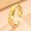 European and American Fashion Adjustable Stainless Steel Twisted Open Ring for Women - Simple Irregular Titanium Band Jewelry