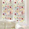 Creative Colored Glass Floral Stickers for Bedroom Living Room Kitchen Bathroom Window Beautification
