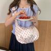 Spring Shimmer Satin Polka Dot Adjustable Shoulder Strap Women's Handbag