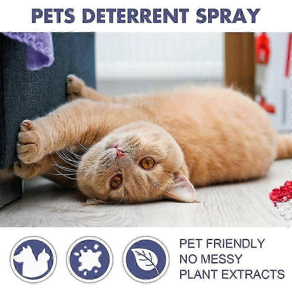 50ml Natural Cat Scratch Deterrents Spray No Stimulation Anti Scratch Furniture Sofa Protector 1-3X