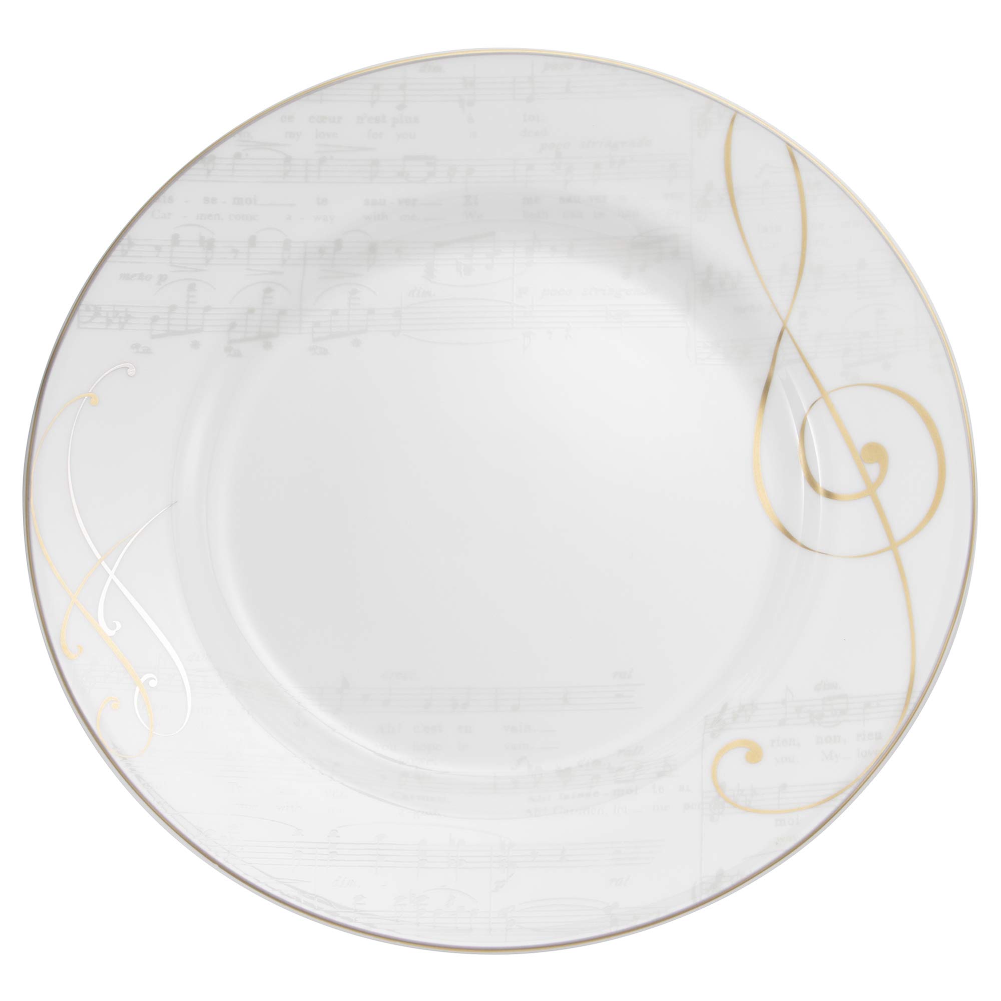 

NARUMI Ompe Plate, 27cm, Gold, Cute and Stylish A La Carte Plate, Flat Plate, Made in Japan, 50528-1557