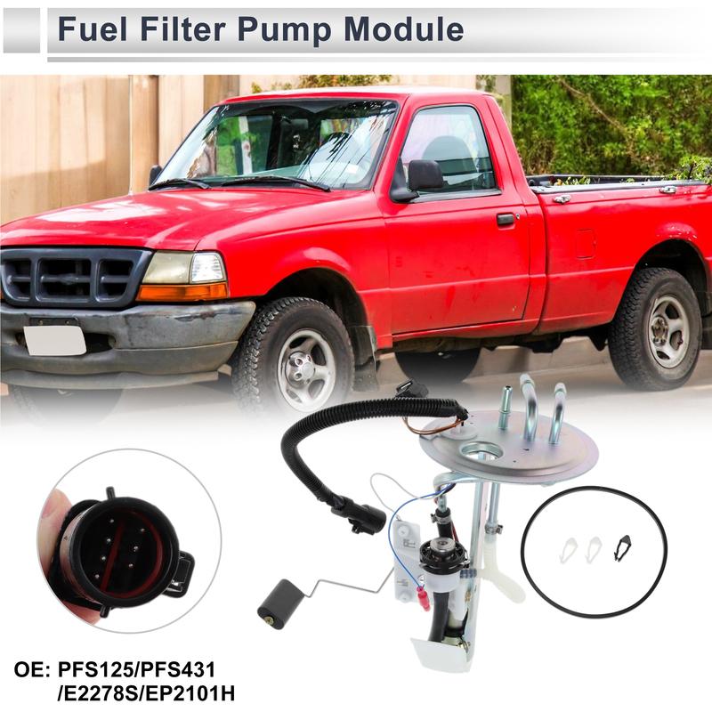 X Autohaux Electric Fuel Pump Assembly for Ford for Ranger 2000 2.5L 3.0L 4.0L 118.0 Wheelbase Fuel Filter Pump Module PFS-125