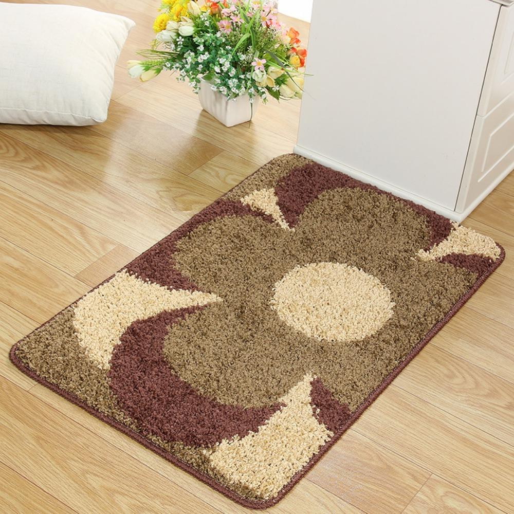 Floor Elbow Yarn Door Mat Bedroom Absorbent Foot Mat Bathroom Non-slip Mat