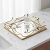 Decorative Tray Nordic Design Acrylic Mirror Storage Light Elegant Perfume