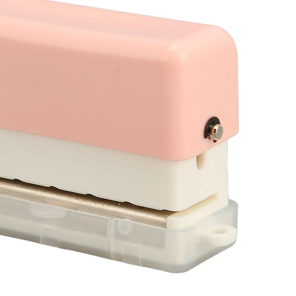 6 Hole Paper Puncher Portable Cute ABS Manual 7mm Punching Depth Desktop Punch Puncher for