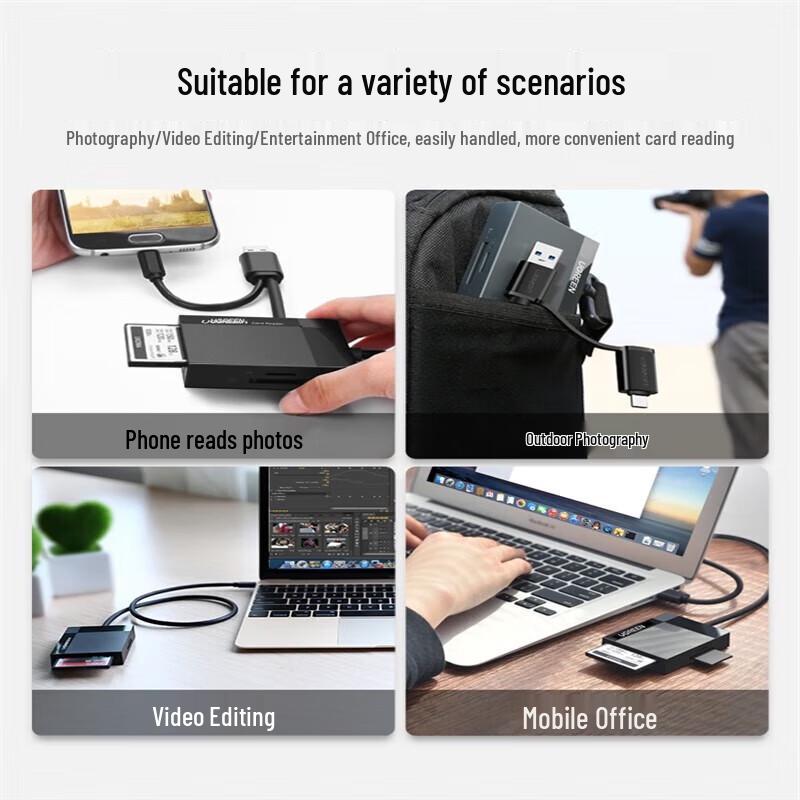UGREEN 4-in-1 USB 3.0 Type-C Card Reader