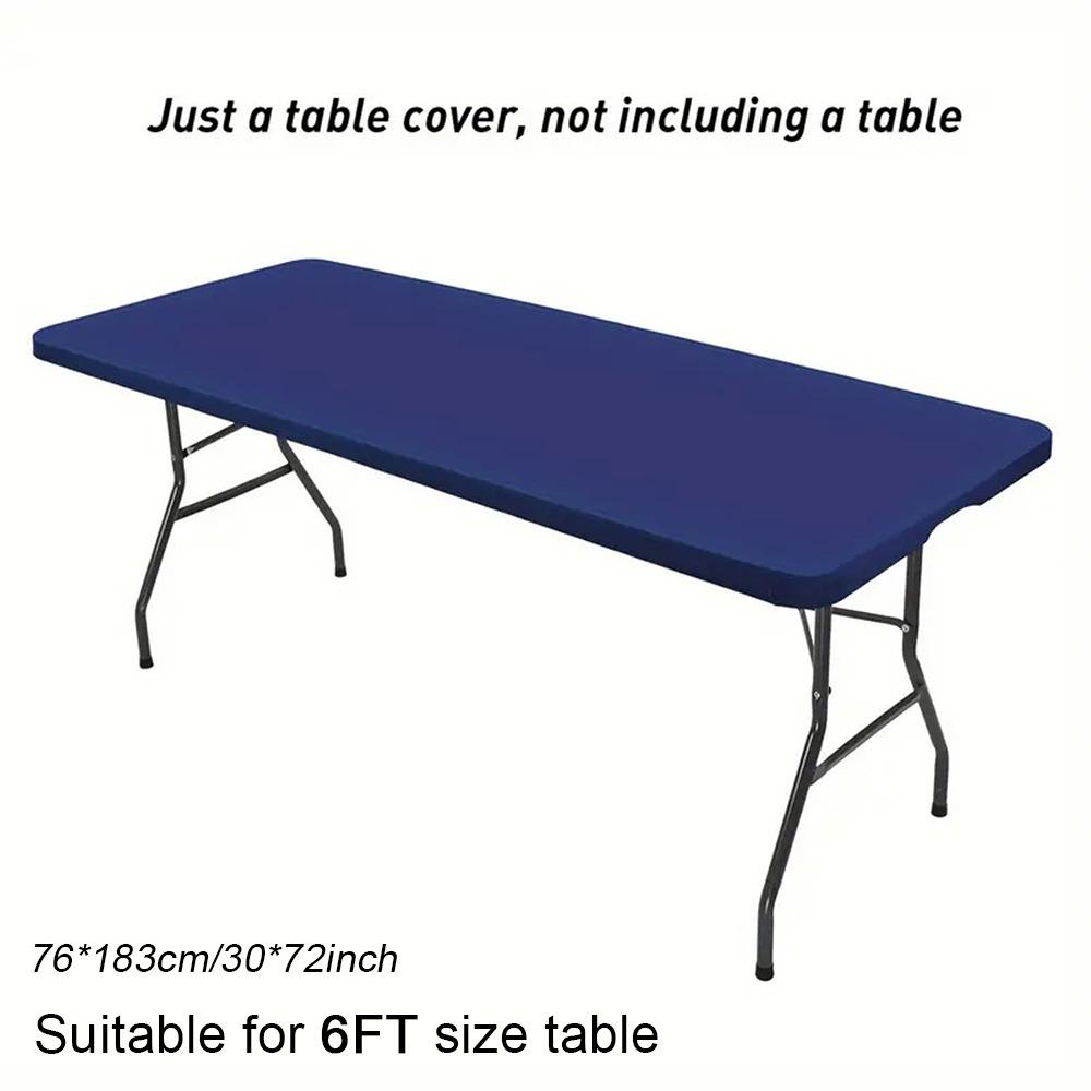 1Pcs Elastic Fitted Rectangular Tablecloth  For Home Parties Banquets Picnics Wedding Decorations