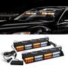 2-in-1 32 LED Car Strobe Lights For Emergency Flash Warning Lamp Windshield Bar Red Blue Amber White Waterproof Auto Assembly