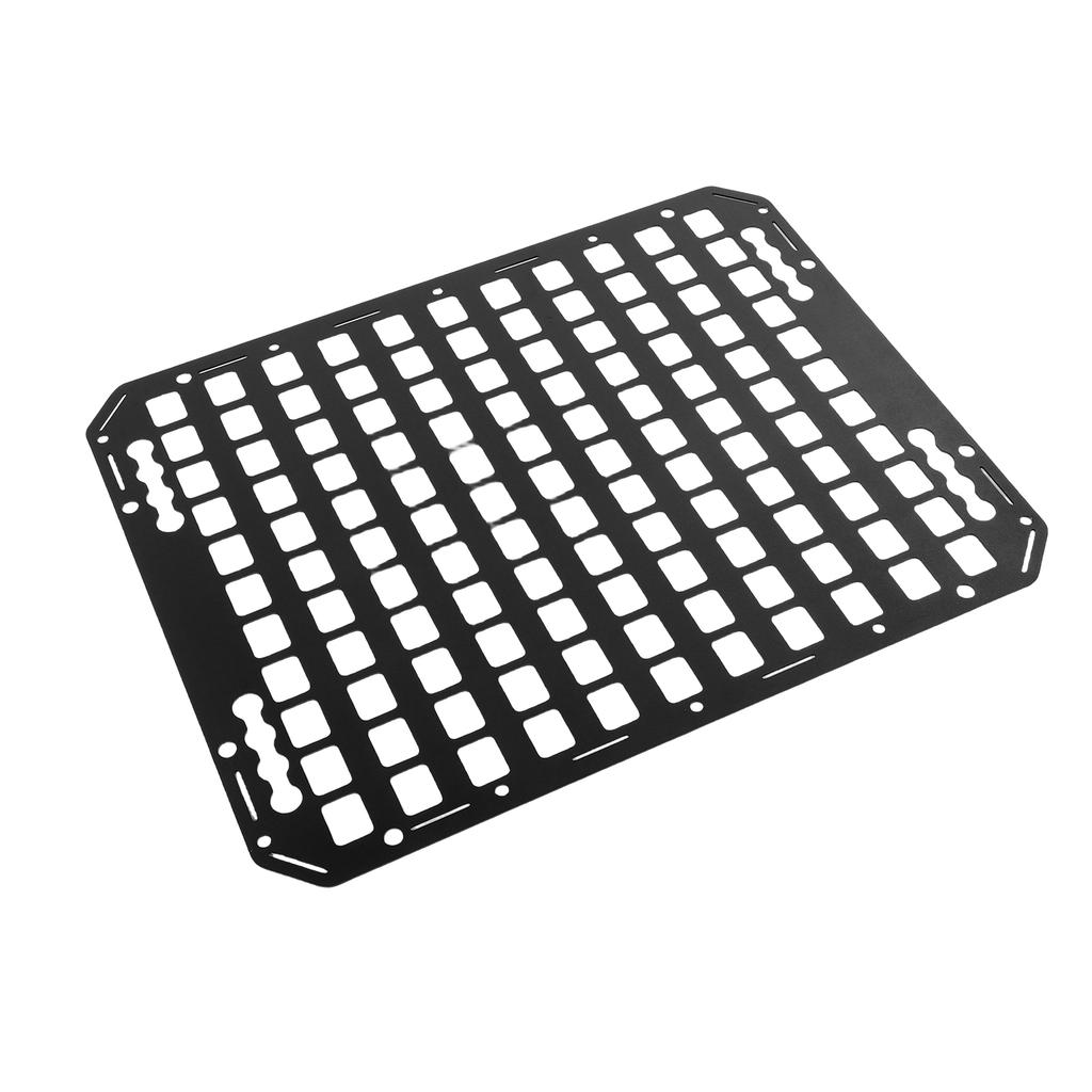 Truck Bed Molle Panel Aluminum 18.27x22.99x0.08in   Storage   Tools Rack for Sedans SUVs Pickups Trucks RVs Trailers