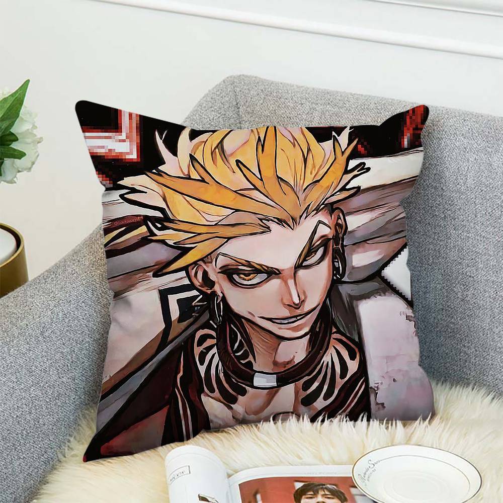 Anime Gachiakuta Pillow Case Double-Sided Printing Cushion Cover 45x45 Decorative Cushions Sofa Home Decor Soft Pillowcase