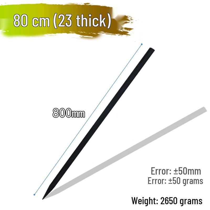 Junwen Extended Heavy-Duty Pointed Steel Pry Bar Chisel