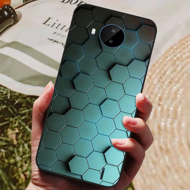 For Nokia C20 Case Soft TPU Silicone Cartoon Back Cover for Nokia C20 Plus Phone Cases TPU Black Bumper for NokiaC20 C 20 Plus