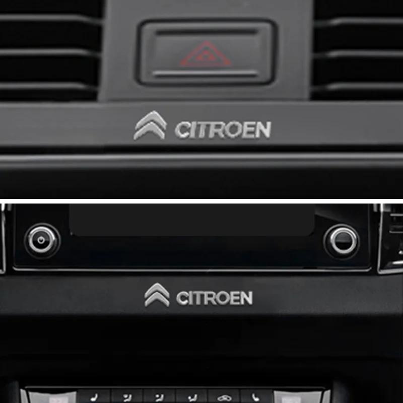 Autocolant Emblema Metalică 3D Decorare Interioară Mașină Decaluri Styling Pentru Citroen C3 C2 C4 C5 DS3 DS4 Berlingo Picasso Grand jumper C4L