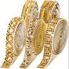 Self-Adhesive Sparkling Resin Diamond Color Ribbon, Totaling 2.5 Yards, Suitable for Crafts, Phone Gifts, Wedding, And Party Decorations