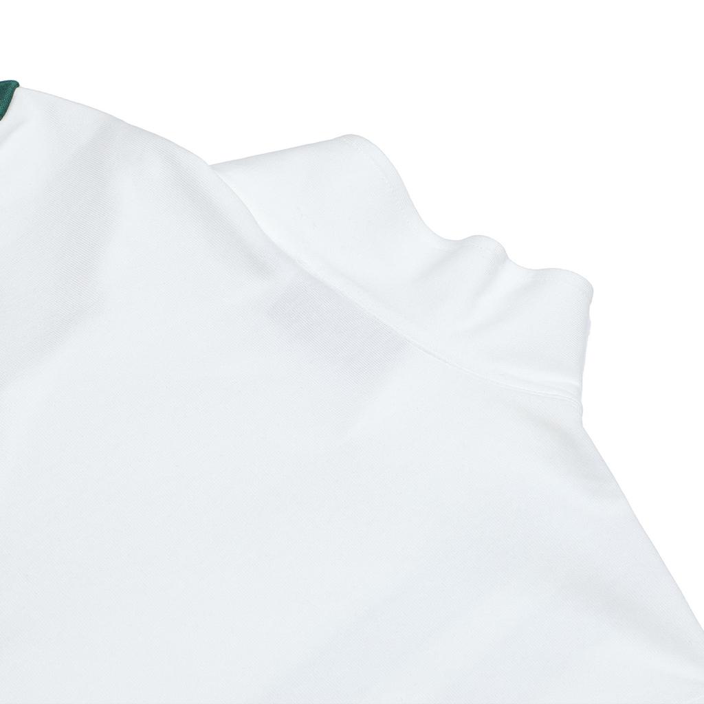 Fila Logo Solid Color Minimalist Tennis Fashion Stand Collar Casual Short Sleeve Dress Women Dresses White F11W339307F-WT