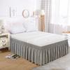 Elastic Bed Skirt Solid Color Ruffled Bed Skirt Elastic Bed Skirt Multiple Colors Multiple Sizes