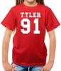 Tyler 91 - Kids Boys Girls T-Shirt Tees Top Singer Love Fan Musician Tour Gig Festival