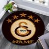 Custom Name,Galatasaray Pattern Round rug,Carpet Rug for Living Room Bedroom Playroom ,Non-slip Floor Mat,Holiday Gifts and Birthday Gifts.