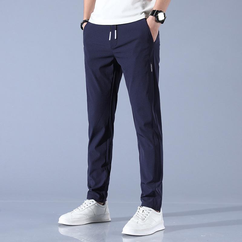 Casual Pants For Men, Summer Wear, Thin Cut, Drawstring Pants, Men'S Casual Pants, Men'S Elastic Waistband Trend