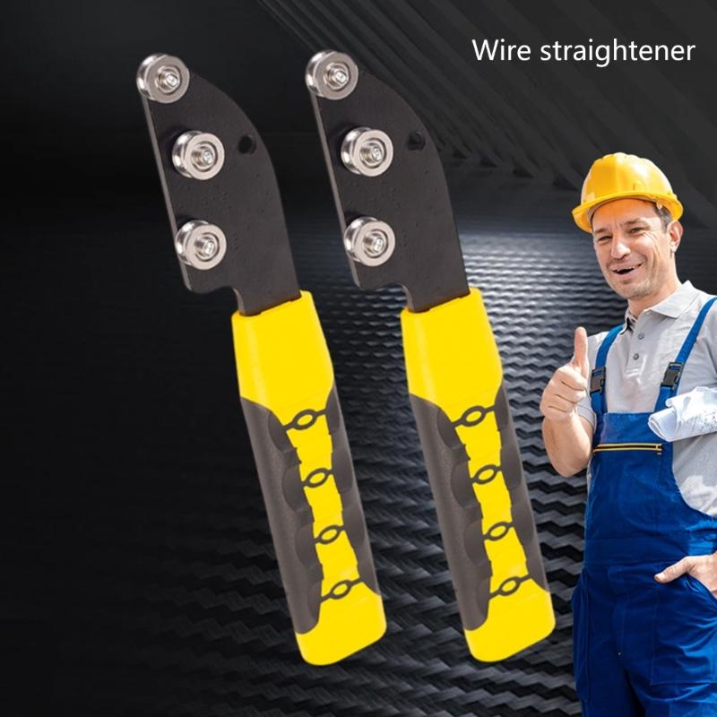 Steel Manual Wire Straightener for Copper and Aluminum Wire Wrapping Electrical Box Terminal Tool with Easy Handling
